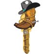 Lucky Line Cowboy Design Decorative House Key, KW11 Hot on Sale