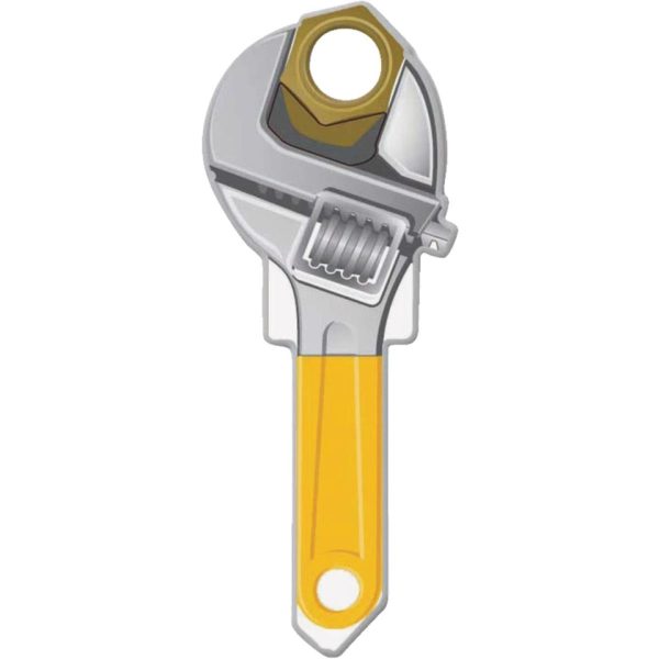 Lucky Line Wrench Design Decorative House Key, SC1 Online Hot Sale