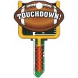 Lucky Line Football Design Decorative House Key, SC1 Hot on Sale