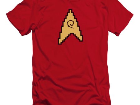 STAR TREK : 8 BIT ENGINEERING PREMIUM CANVAS ADULT SLIM FIT T-SHIRT 30\1 RED LG For Discount