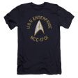 STAR TREK : COLLEGIATE PREMIUM CANVAS ADULT SLIM FIT T-SHIRT 30\1 NAVY SM Online