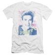 SAVED BY THE BELL : PREPPY PREMIUM CANVAS ADULT SLIM FIT T-SHIRT 30\1 WHITE SM For Cheap