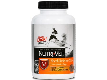 Nutri-Vet Shed-Defense Max Chewable Tablets Hot on Sale