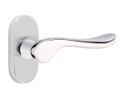 Emtek 5801LULH Passage , Oval Stretto 1.5  x 3  , Luzern Lever , LH Hot on Sale