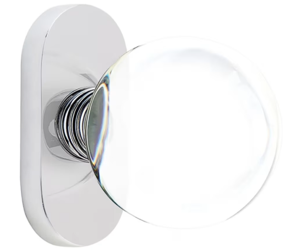 Emtek 5801BL Passage , Oval Stretto 1.5  x 3  , Bristol Glass Knob Online